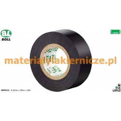 BOLL 0040121 Taśma Izolacyjna Czarna  0,13mm x 19mm x 10m materialylakiernicze.pl